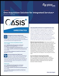 OASIS+ Unrestricted - NGS Fact Sheet