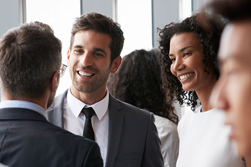 decorative picture of people talking
